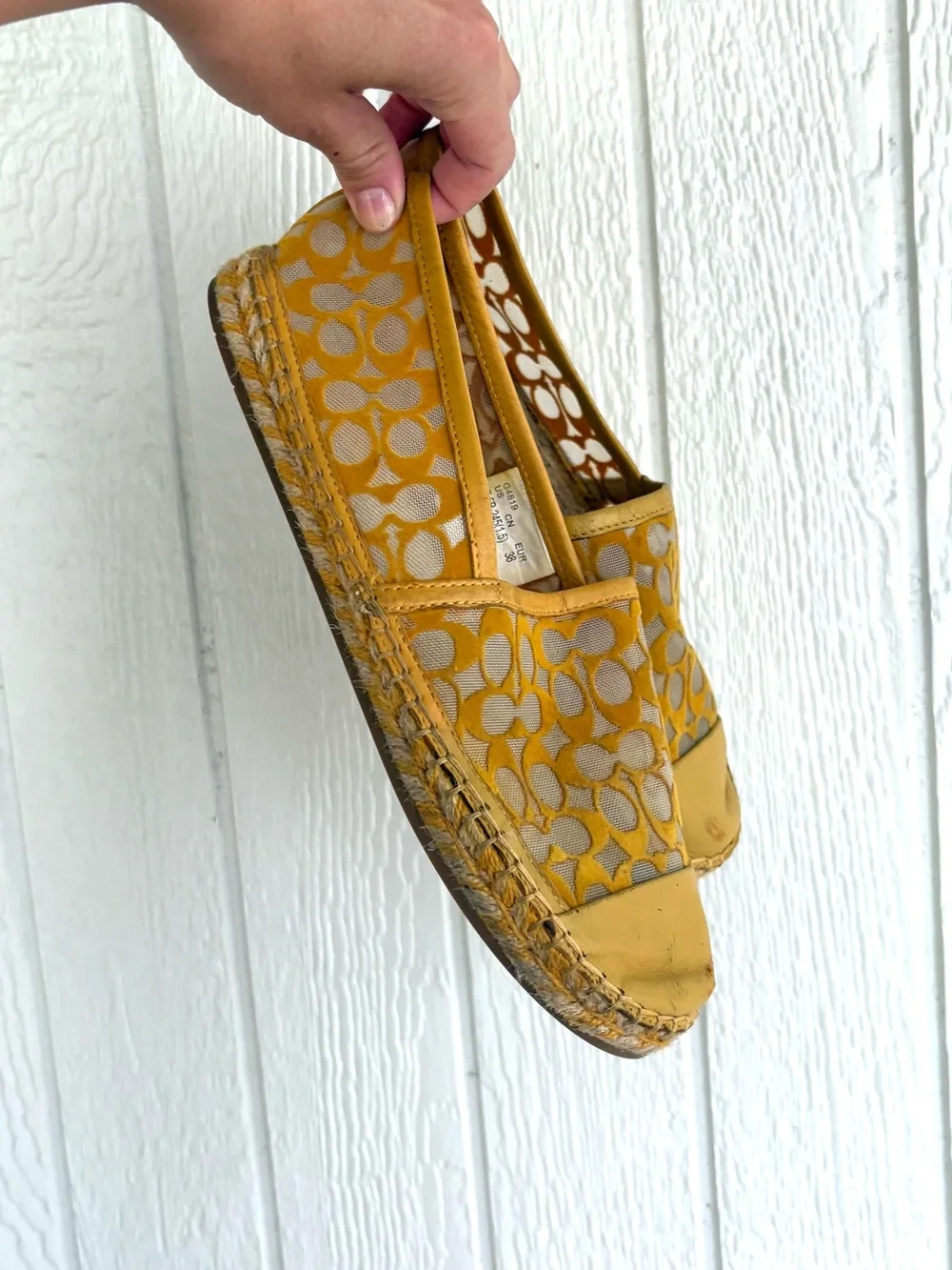 Coach Cleo Espadrilles Shoes Size 7.5